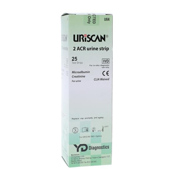 Uriscan Microalbumin and Creatinine Urine Test Strip 25/Bt