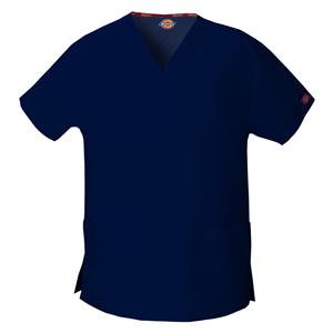 Dickies Scrub Shirt Short Sleeves Large Navy Ea