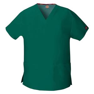 Dickies Scrub Shirt Short Sleeves X-Small Hunter Green Ea