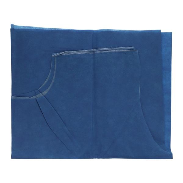 Exam Cape 23 in x 72 in Blue Disposable 100/Ca