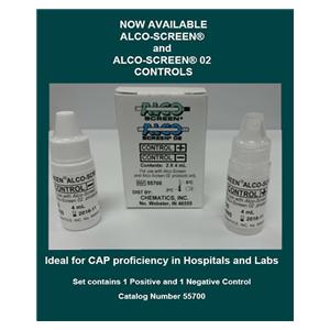 Alco-Screen Strip Test Positive/Negative Control For Saliva Alcohol 1/St