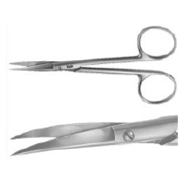 Iris Dissecting Scissors Curved 4-3/4" Stainless Steel Non-Sterile Reusable Ea