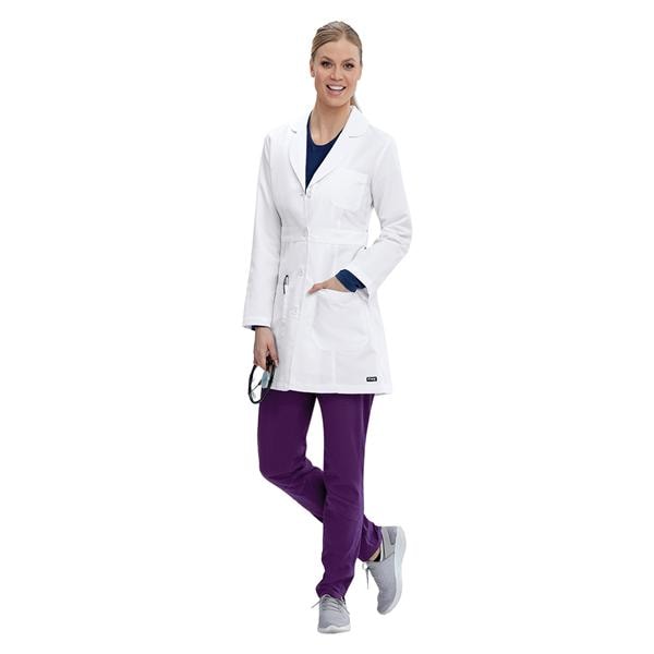 Greys Anatomy Jacket Lab Coat 34 in X-Small White Womens Ea