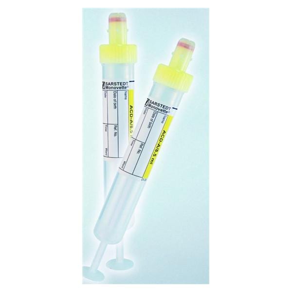 S-Monovette Venous Blood Collection Tube Yellow 8.5mL PP/HDPE 50/Pk