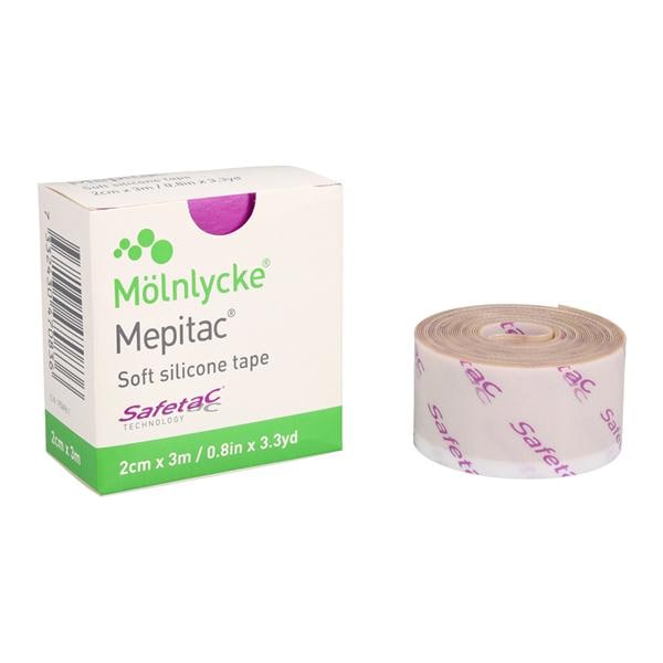 Mepitac Fixation Tape Soft Silicone 3/4x118" Beige Ea