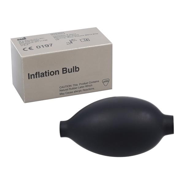 Inflation Bulb Black Latex For Aneroid Sphygmomanometer Ea