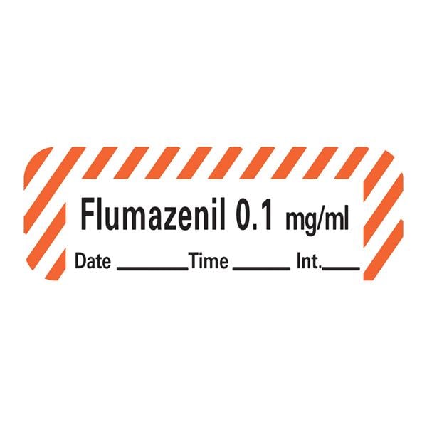 Flumazenil 0.1 mg/ml Anesthesia Label Ea