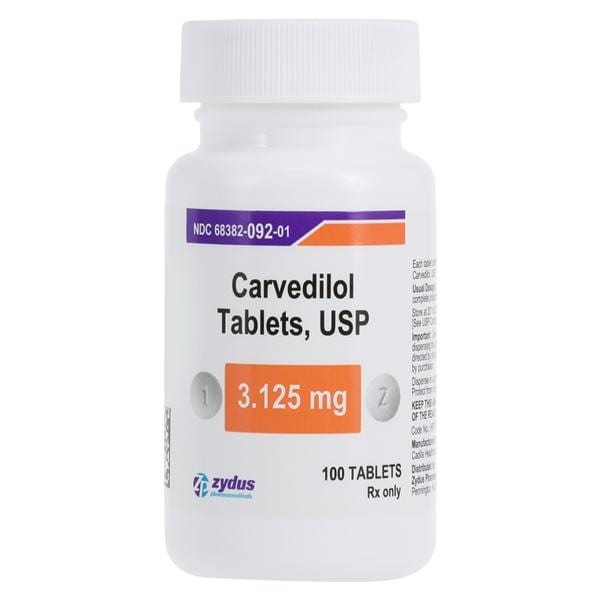 Carvedilol 3.125mg 100/Bt