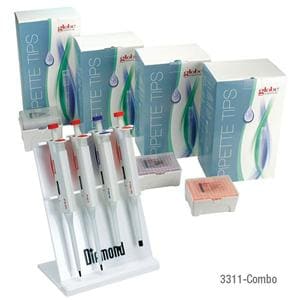 Diamond PRO Adjustable Volume Pipette Kit 4 Place Sterile Ea