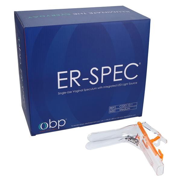 ER-SPEC Vaginal Speculum Medium Lighted 18/Bx