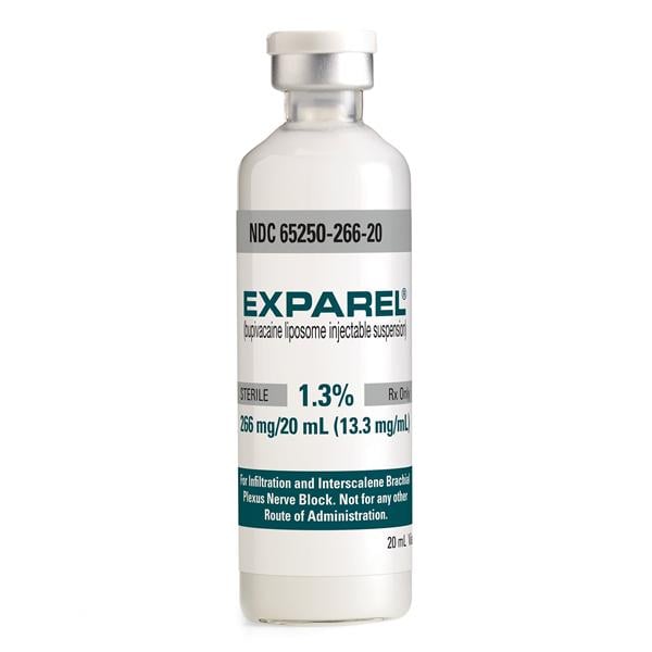 Exparel Injection 1.3% 266mg/vl Preservative Free Vial 20mL 4/Package