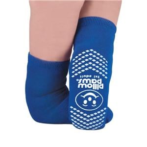 Pillow Paws Patient Socks Polyester Royal Blue 3X Large Disposable 48Pr/Ca