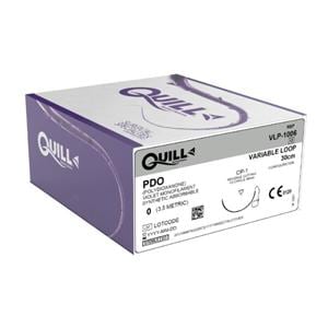 Quill Suture 0 30cm Polydioxanone Monofilament CP-1 Violet 12/Bx