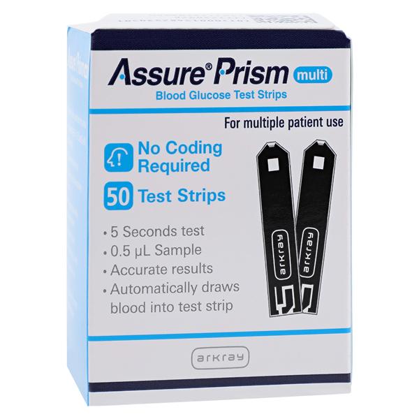 Prism Blood Glucose Test Strip CLIA Waived 50/Bt