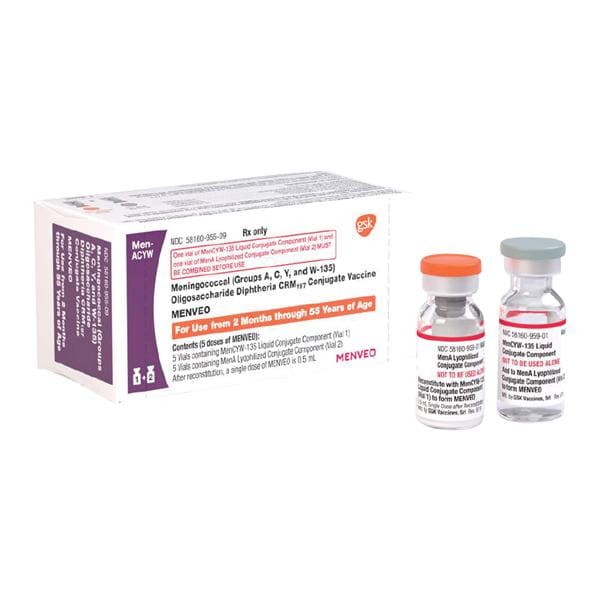 Menveo Meningococcal ACYW 135 2 Months - 55 Years Injectable 0.5mL SDV 5/Pk