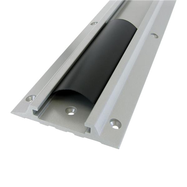 Wall Track Aluminum Silver With Channel Cover Ea