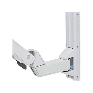 StyleView Sit-Stand Arm Extender Assembly Aluminum White Ea