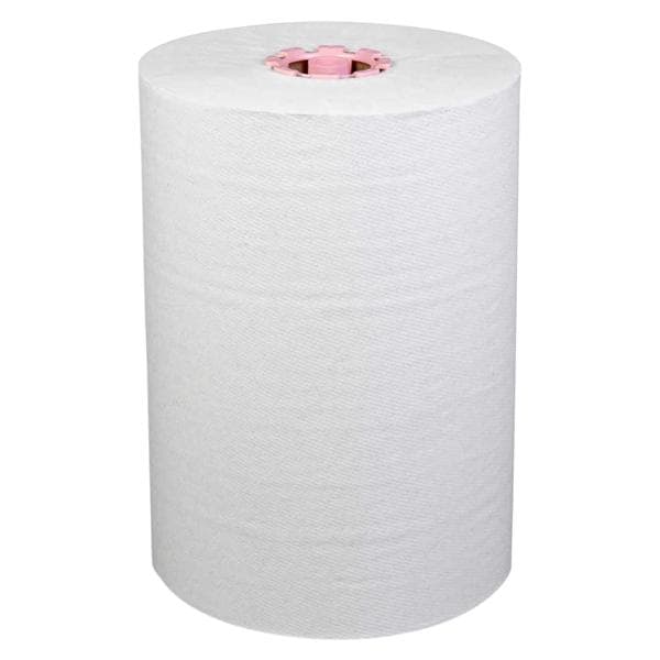 Towel Scott SlimRoll Hard Roll White Pink Center 6/Ca