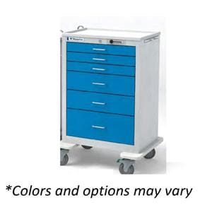 Crash Anesthesia Cart 29x24-1/2x46-1/2" 5" Caster (6) Drawer