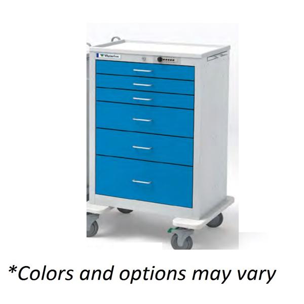 Crash Anesthesia Cart 29x24-1/2x46-1/2" 5" Caster (6) Drawer