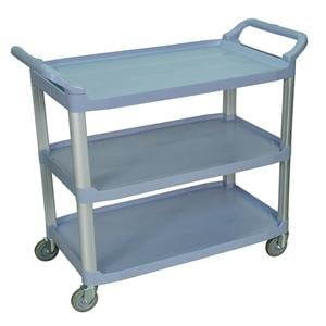 Cart Utility 300lb cap w/3Shvs Gray Ea Ea