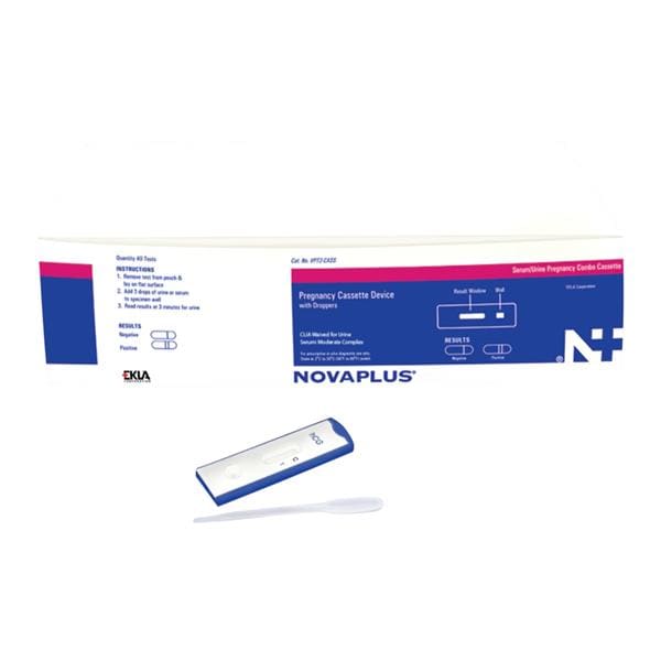 NovaPlus hCG Urine Rapid Test CLIA Waived 40/Kt