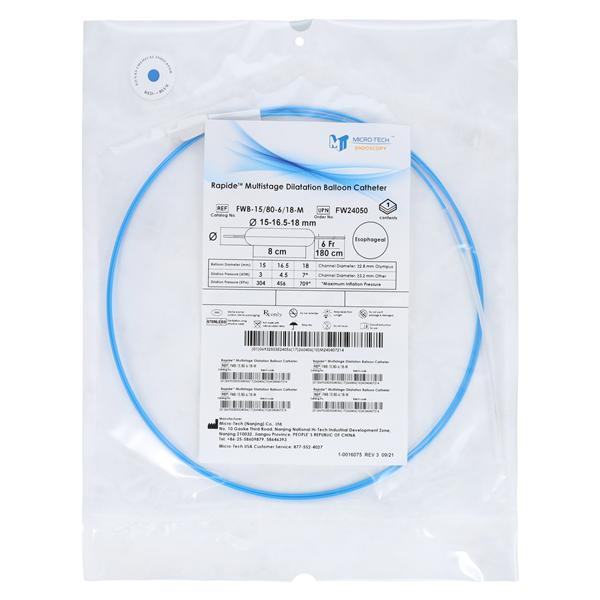 Rapide Dilation Balloon 180cm 15-16.5-18mm 8cm Single-Use 2/Bx