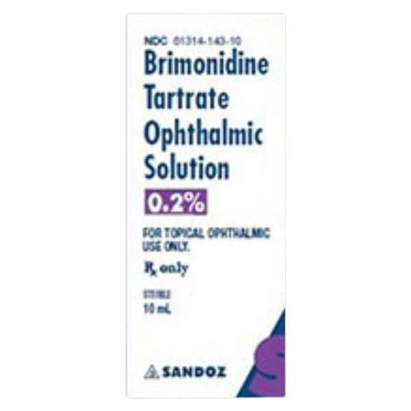 Brimonidine Tartrate Ophthalmic Solution 0.2% Bottle 10mL Each