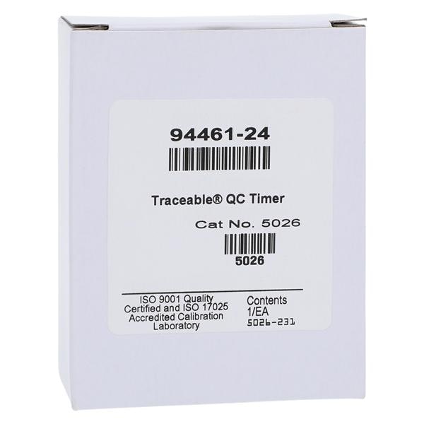 Traceable Quality Control Timer 19 Hours, 59 Minutes Audible Alarm Ea