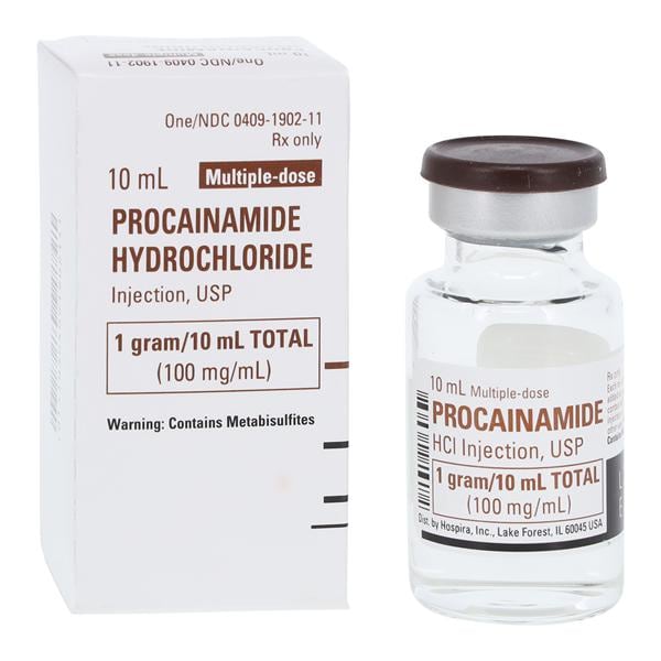 Procainamide HCl Injection 100mg/mL MDV 10mL 25/Package