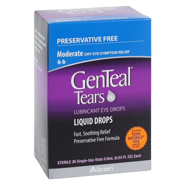 GenTeal Tears PF Lubricant Drops Preservative Free Moderate 36/Ct