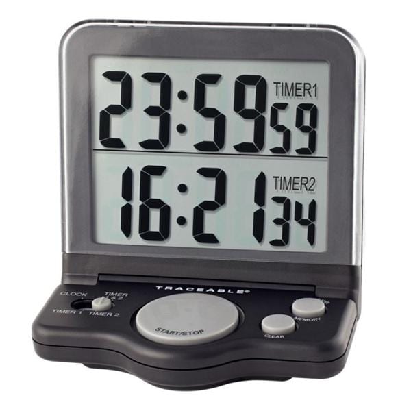 Traceable Jumbo Digital Timer 23 Hours, 59 Minutes, 59 Seconds Audible Alarm Ea