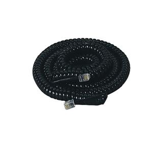 Softalk Coiled Phone Cords With Twisstop Black Ea