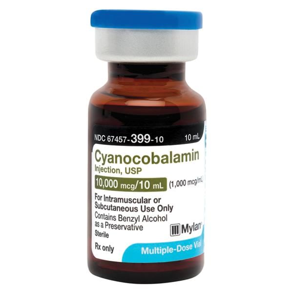 Cyanocobalamin Injection 1000mcg/mL MDV 10mL 25/Bx