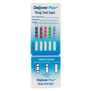 Discover Plus Drug Screen Dip Card Test Kit CLIA Waived 25/Pk