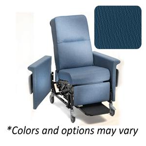 85 Series Power Recliner 300lb Capacity Colonial Blue Ea