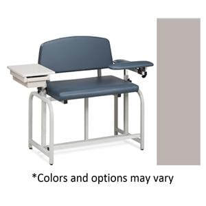 Lab X Series Blood Draw Chair Country Mist Steel 700lb Capacity Ea