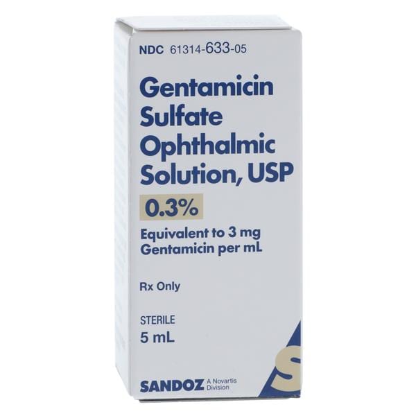 Gentamicin Sulfate Ophthalmic Solution 0.30% Bottle 5mL/Bt