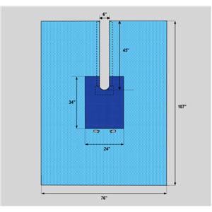 76x107" Sterile Sheet Drape