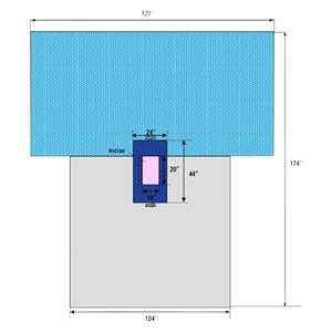 120x104x174" Sterile Sheet Drape