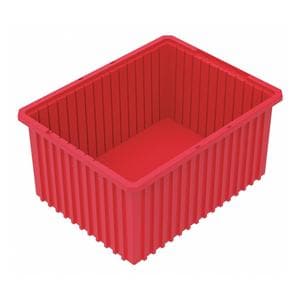 Container Dividable 22x17x10" Red 2/Ca