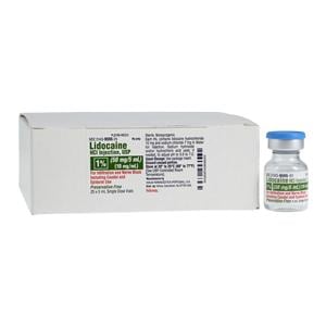 Lidocaine HCl Injection 1% Preservative Free SDV 5mL 25/Package