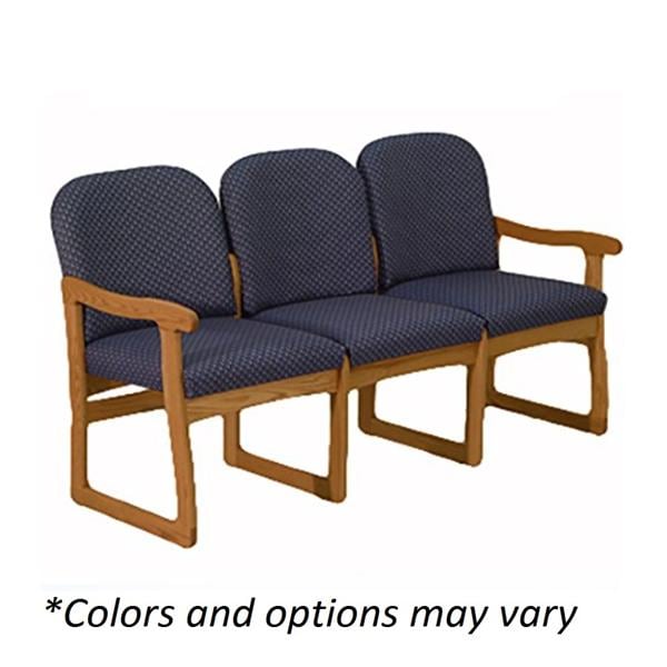 Dakota Wave Prairie 3-Seat Sofa Vinyl Light Oak Ea