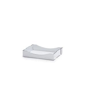 Stacklab Storage Bin White Plastic 9x11.69x2.31" Ea