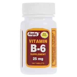 Vitamin B-6 Pyridoxine Supplement Tablets 25mg 100/Bt