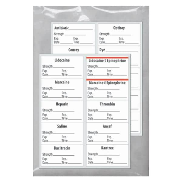 Sterile Labels White 3/4x1-1/2" 100/Pk