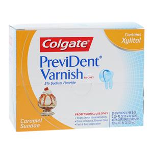 Colgate PreviDent Fluoride Treatment Vrnsh 5% Sodium Fluoride Car Sundae 50/Bx, 12 BX/CA