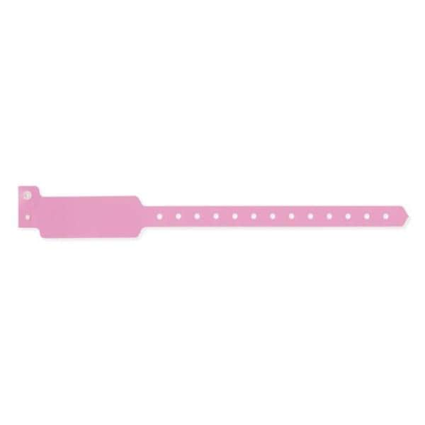 Sentry SuperBand Write-On Wristband Polyester Pink Adult/Pediatric 500/Bx