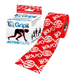 Gripit Activetape Kinesiology Tape Cotton/Nylon 2"x5.5yd Red Ea