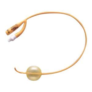 Pure Gold 2-Way Urological Catheter Coude Tip PTFE Coated 18Fr 30cc